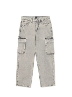 Online Cropp Szare jeansy baggy jasnyszary
