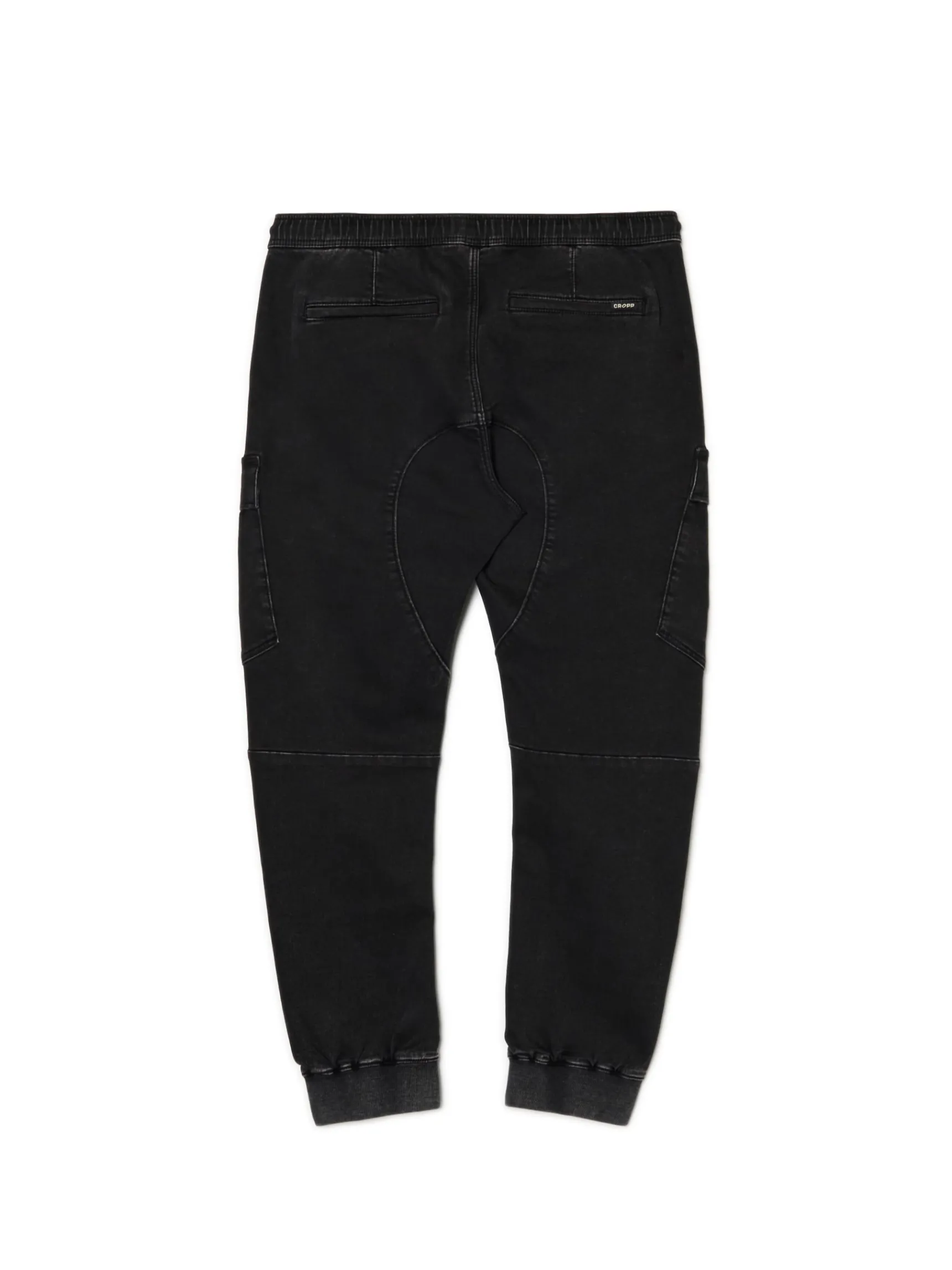 Discount Cropp Szare jeansy jogger z kieszeniami cargo szary