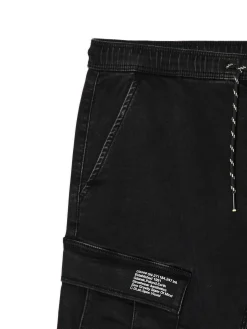 Discount Cropp Szare jeansy jogger z kieszeniami cargo szary