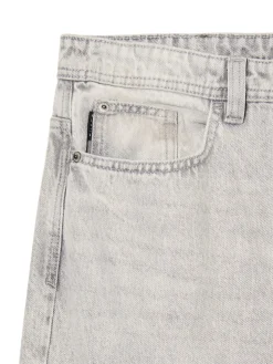 Fashion Cropp Szare jeansy loose jasnyszary
