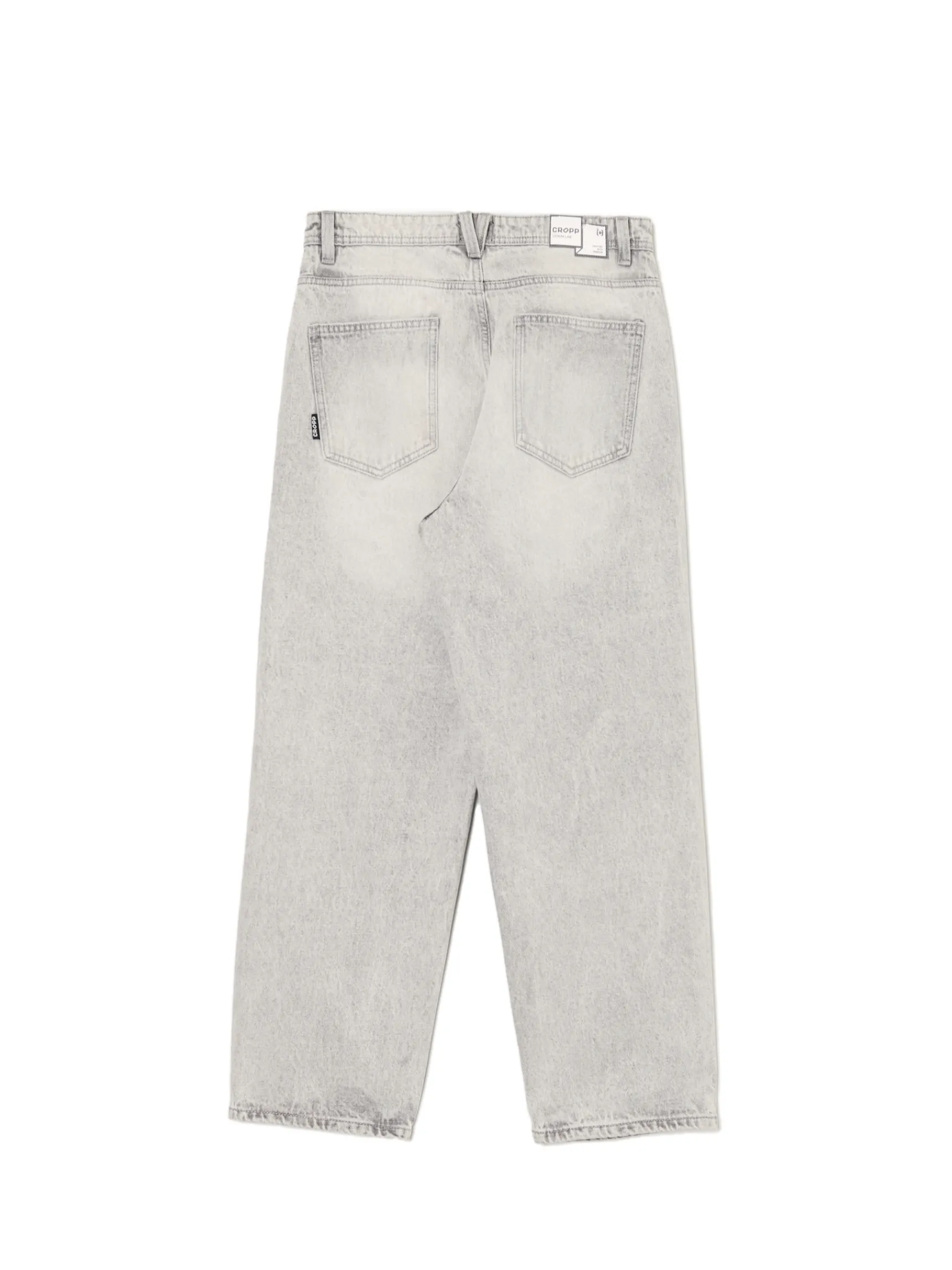 Fashion Cropp Szare jeansy loose jasnyszary