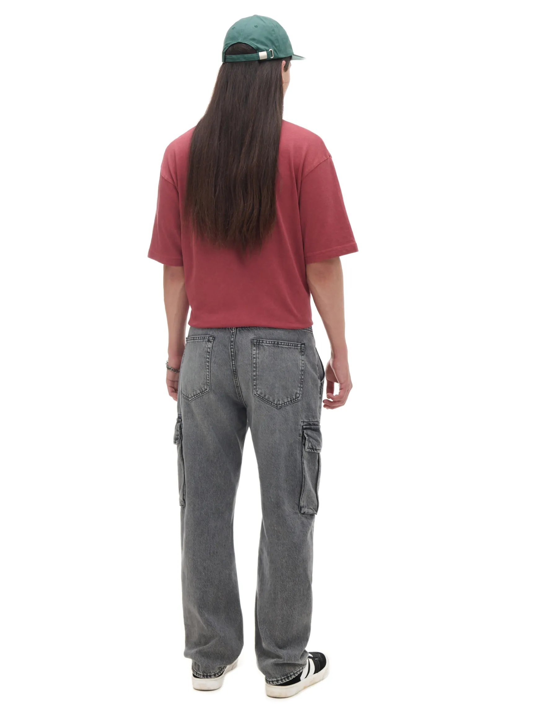 Fashion Cropp Szare jeansy relaxed szary