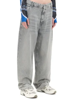 Discount Cropp Szare jeansy skater jasnyszary