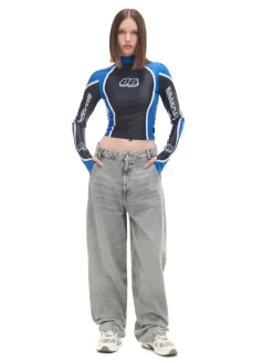 Discount Cropp Szare jeansy skater jasnyszary
