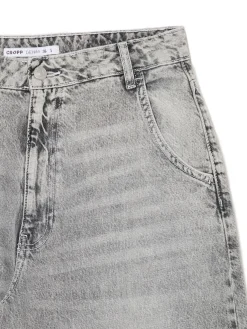 Discount Cropp Szare jeansy skater jasnyszary