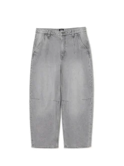 Outlet Cropp Szare jeansy skater jasnyszary