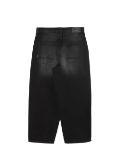 Best Cropp Szare jeansy skater z efektem sprania szary