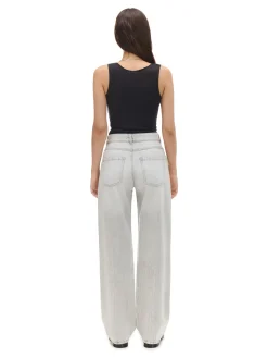 Fashion Cropp Szare jeansy straight jasnyszary