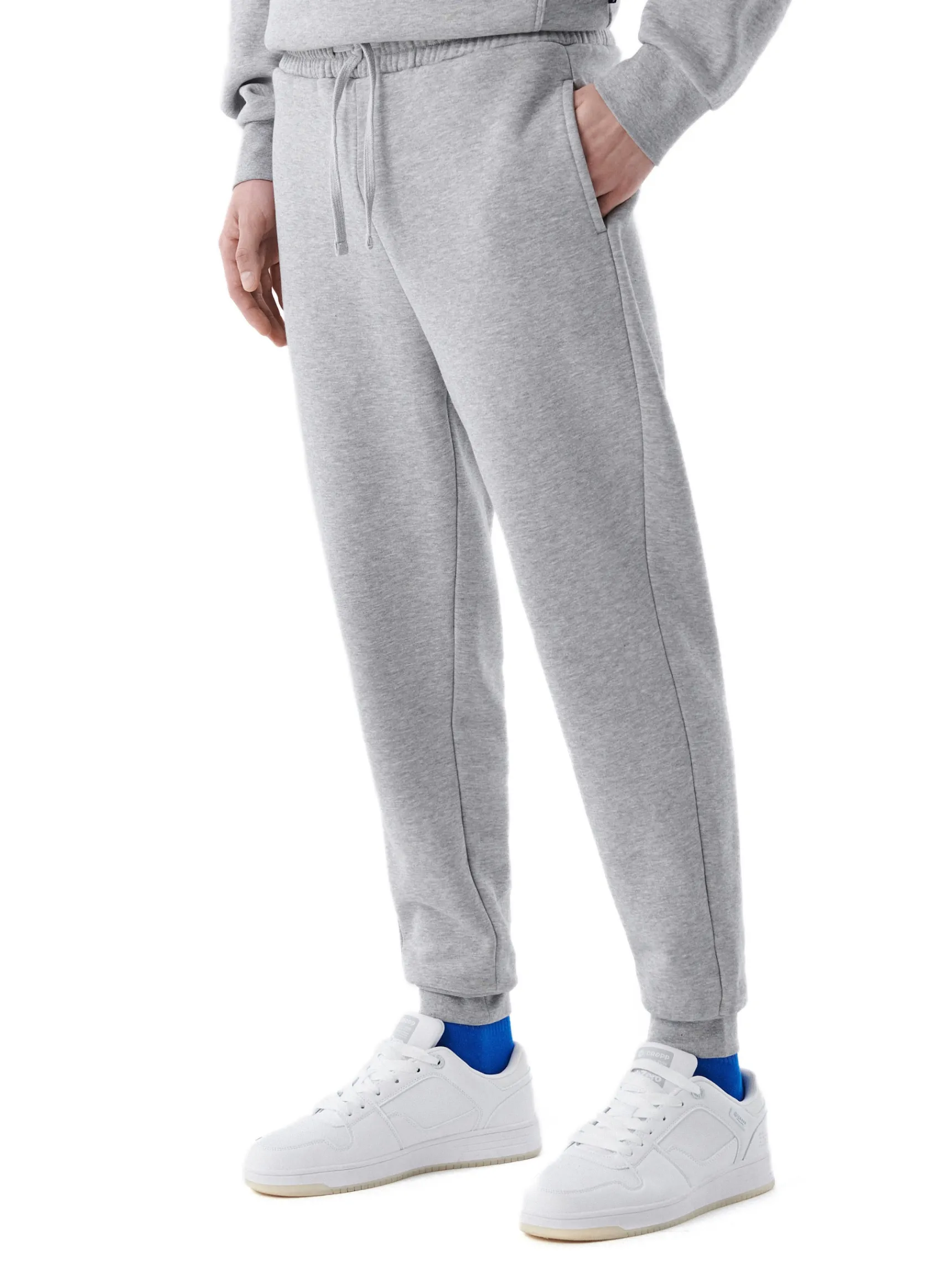 Clearance Cropp Szare joggery basic jasnyszary