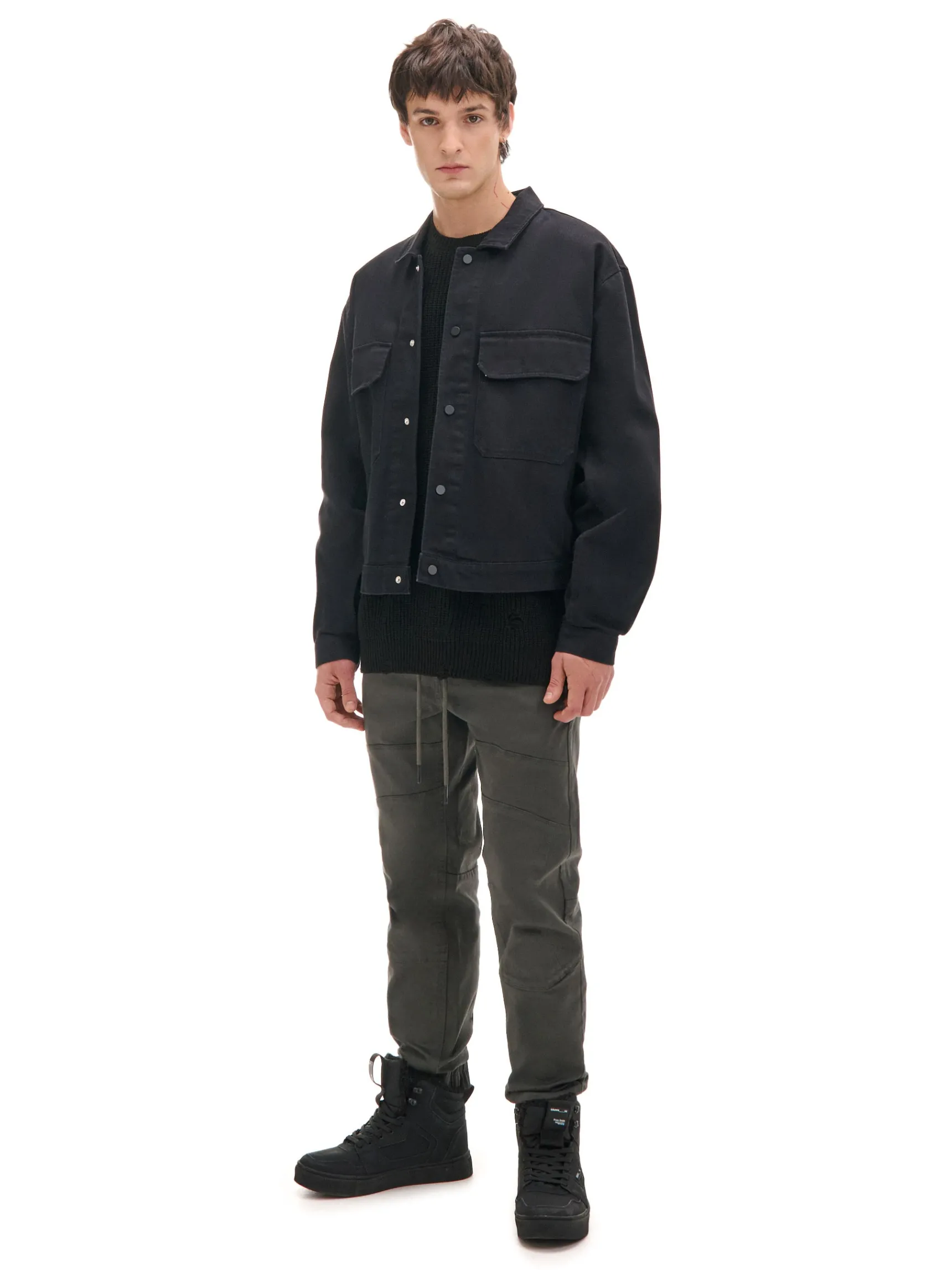 Sale Cropp Szare joggery z kieszeniami cargo szary