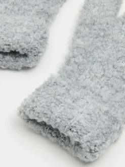 Online Cropp Szare rękawiczki z domieszką wełny jasnyszary