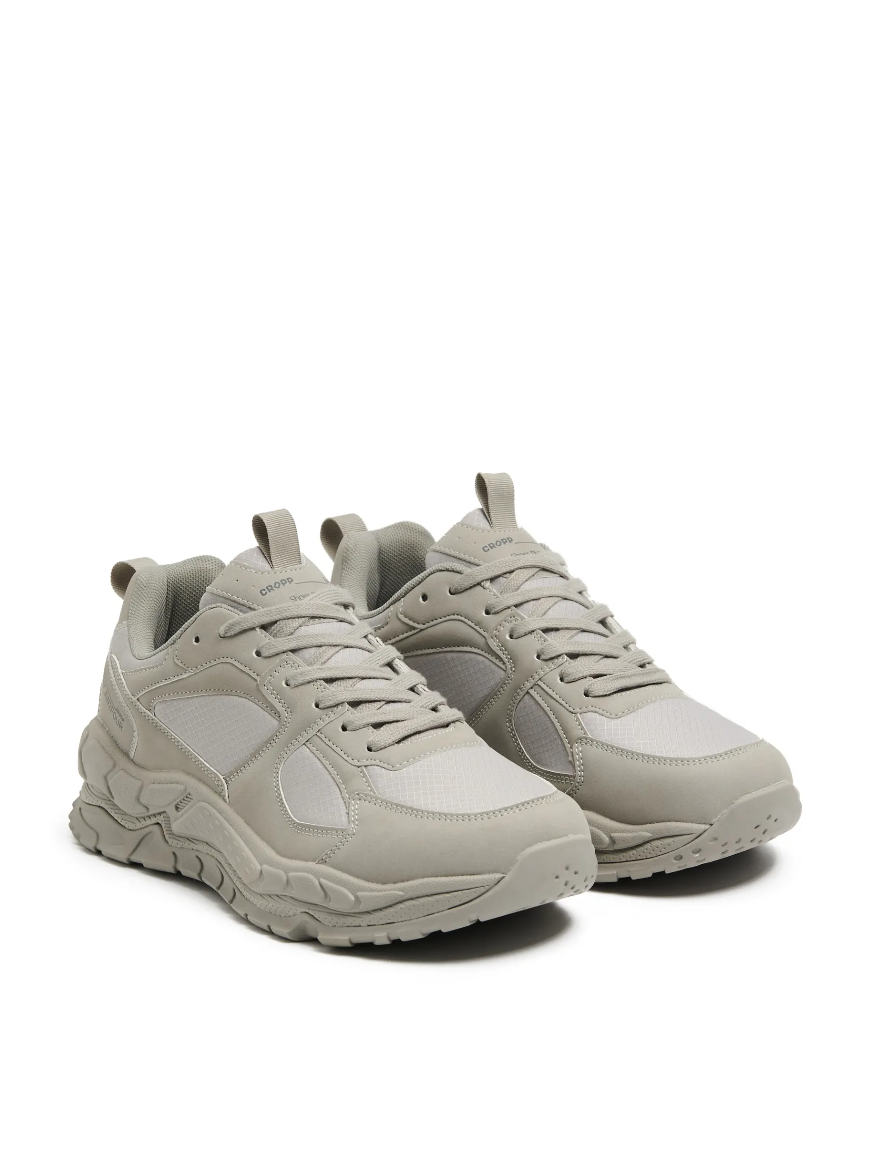 New Cropp Szare sneakersy jasnyszary