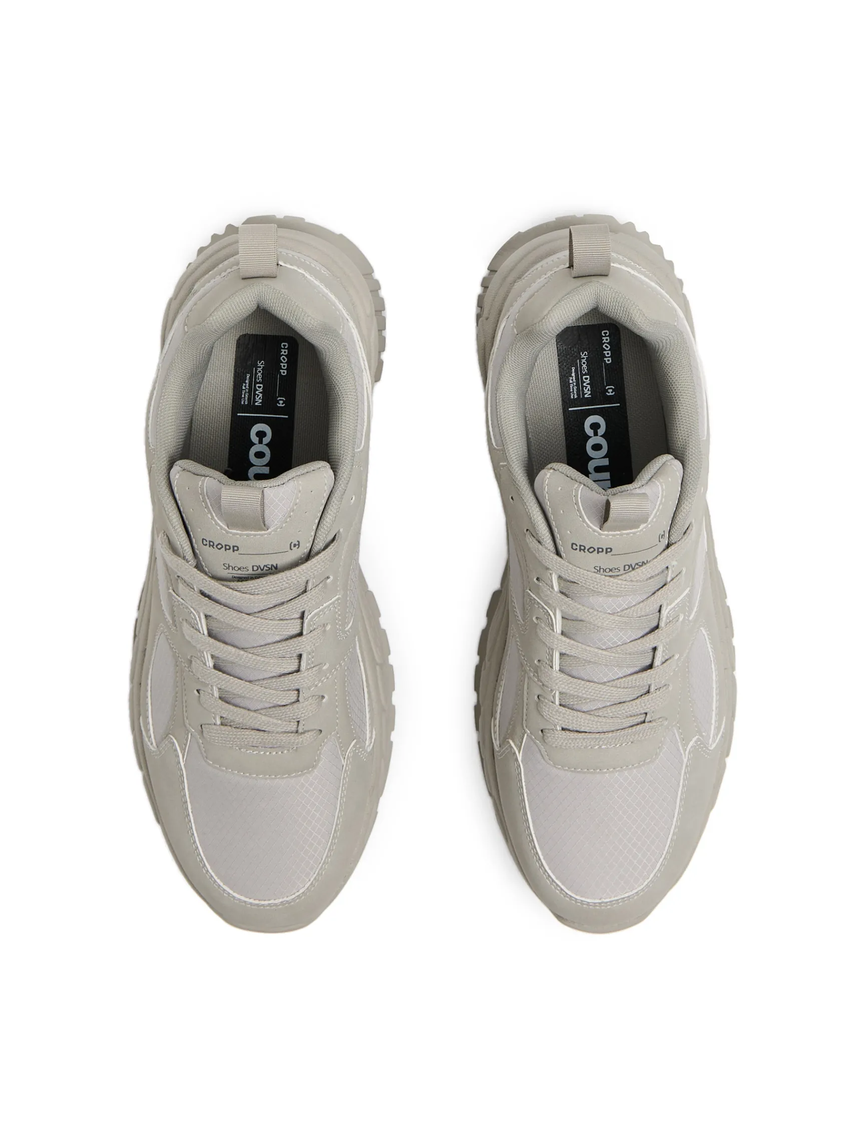 New Cropp Szare sneakersy jasnyszary