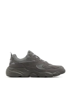 Clearance Cropp Szare sneakersy z odblaskowymi elementami szary