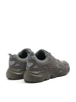Clearance Cropp Szare sneakersy z odblaskowymi elementami szary