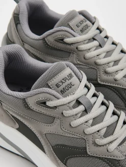 Best Cropp Szare sneakersy z solidną podeszwą szary
