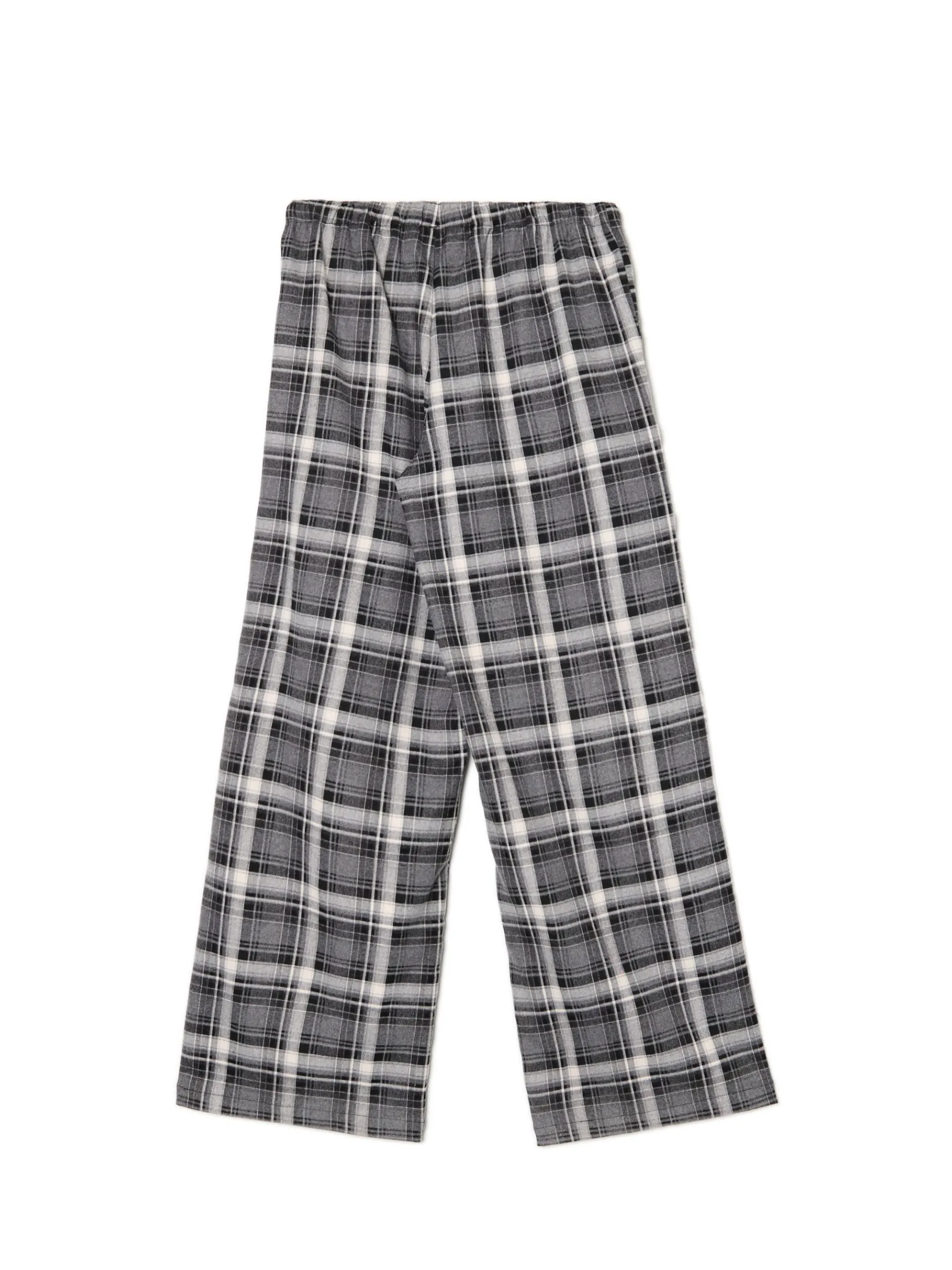 Fashion Cropp Szare spodnie baggy w kratę szary