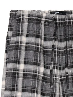 Fashion Cropp Szare spodnie baggy w kratę szary