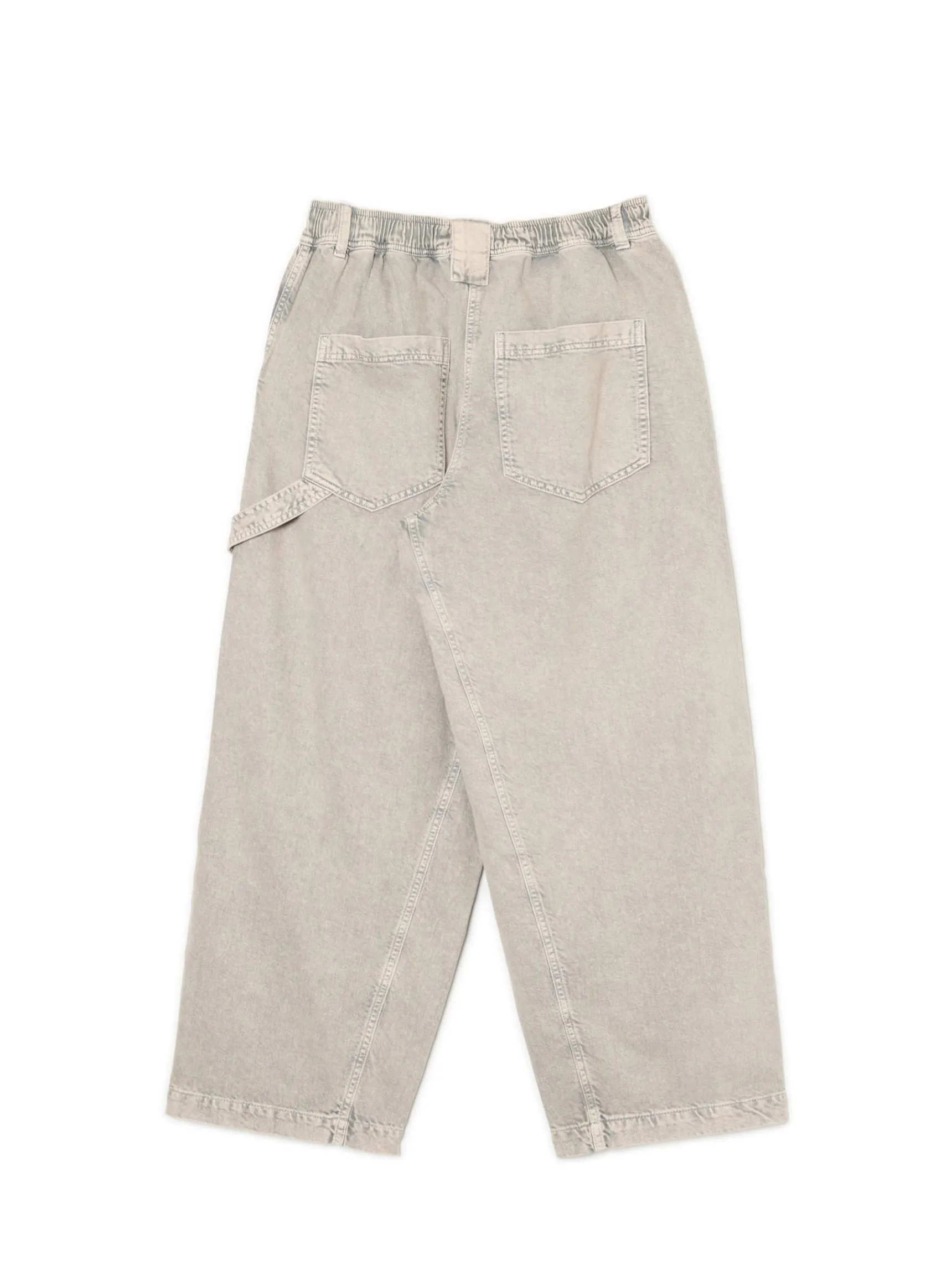 Sale Cropp Szare spodnie baggy z wysokim stanem zielony