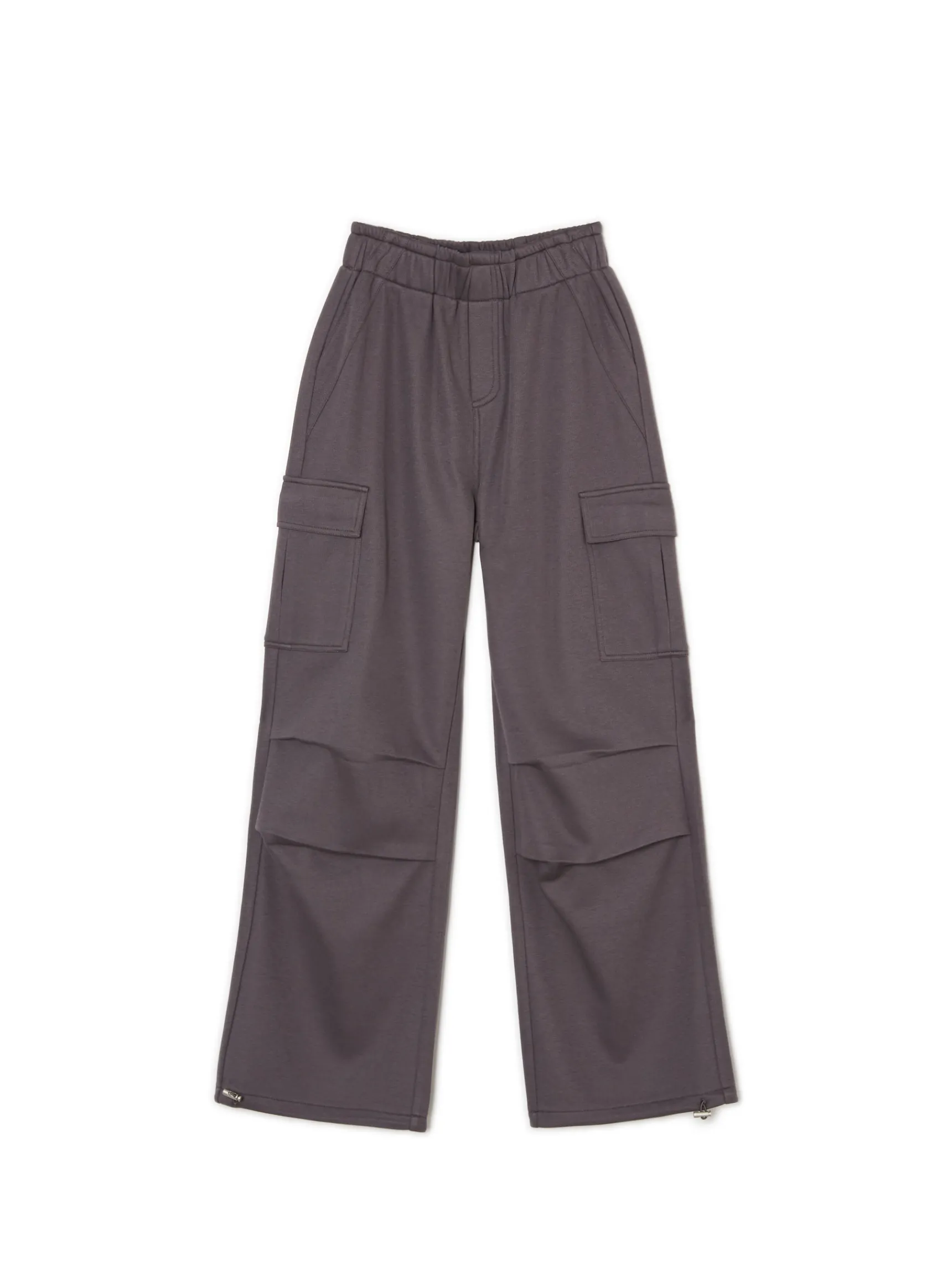 Outlet Cropp Szare spodnie cargo szary