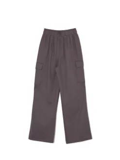 Outlet Cropp Szare spodnie cargo szary