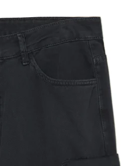 New Cropp Szare spodnie loose z kieszeniami cargo szary