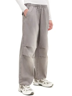 Discount Cropp Szare spodnie parachute inny