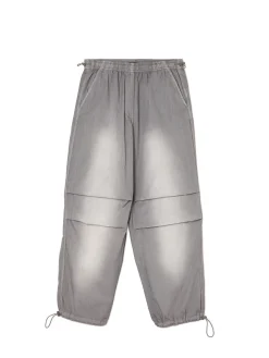 Discount Cropp Szare spodnie parachute inny