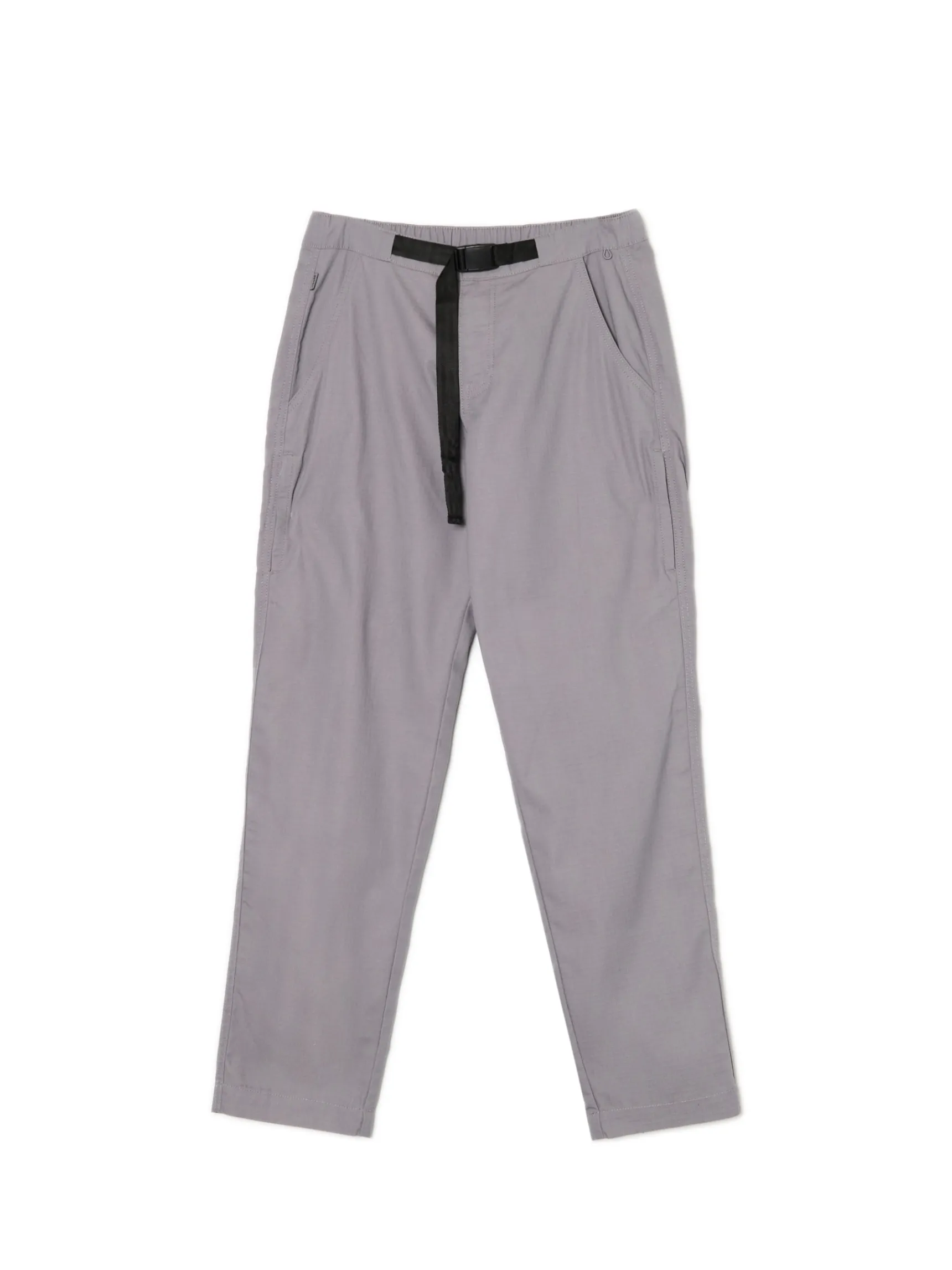 Clearance Cropp Szare spodnie z paskiem szary