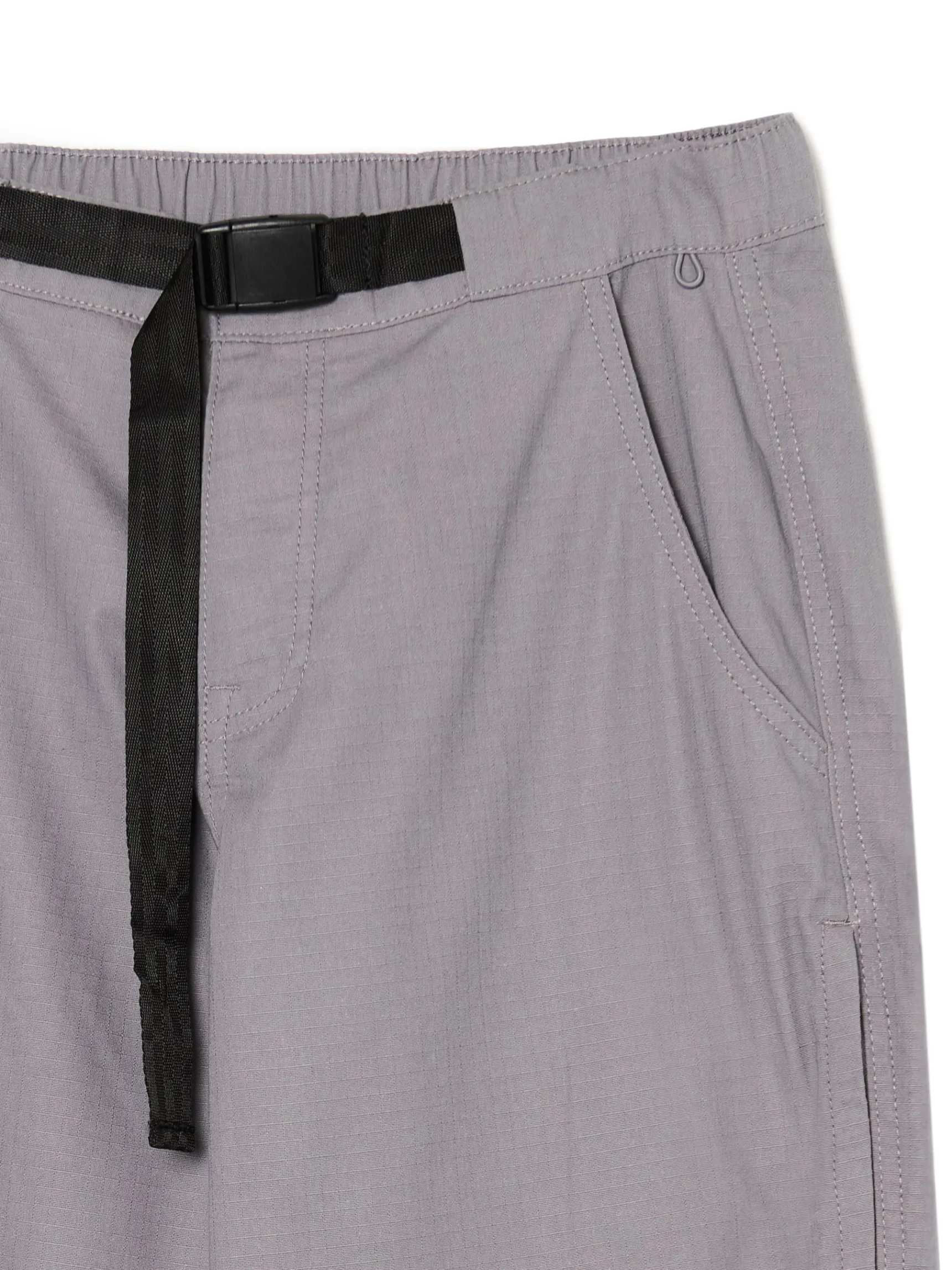 Clearance Cropp Szare spodnie z paskiem szary