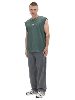 Best Cropp Szare super jeansy baggy szary