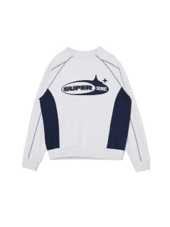 Discount Cropp Szaro-granatowa bluza Baltic Games jasnyszary