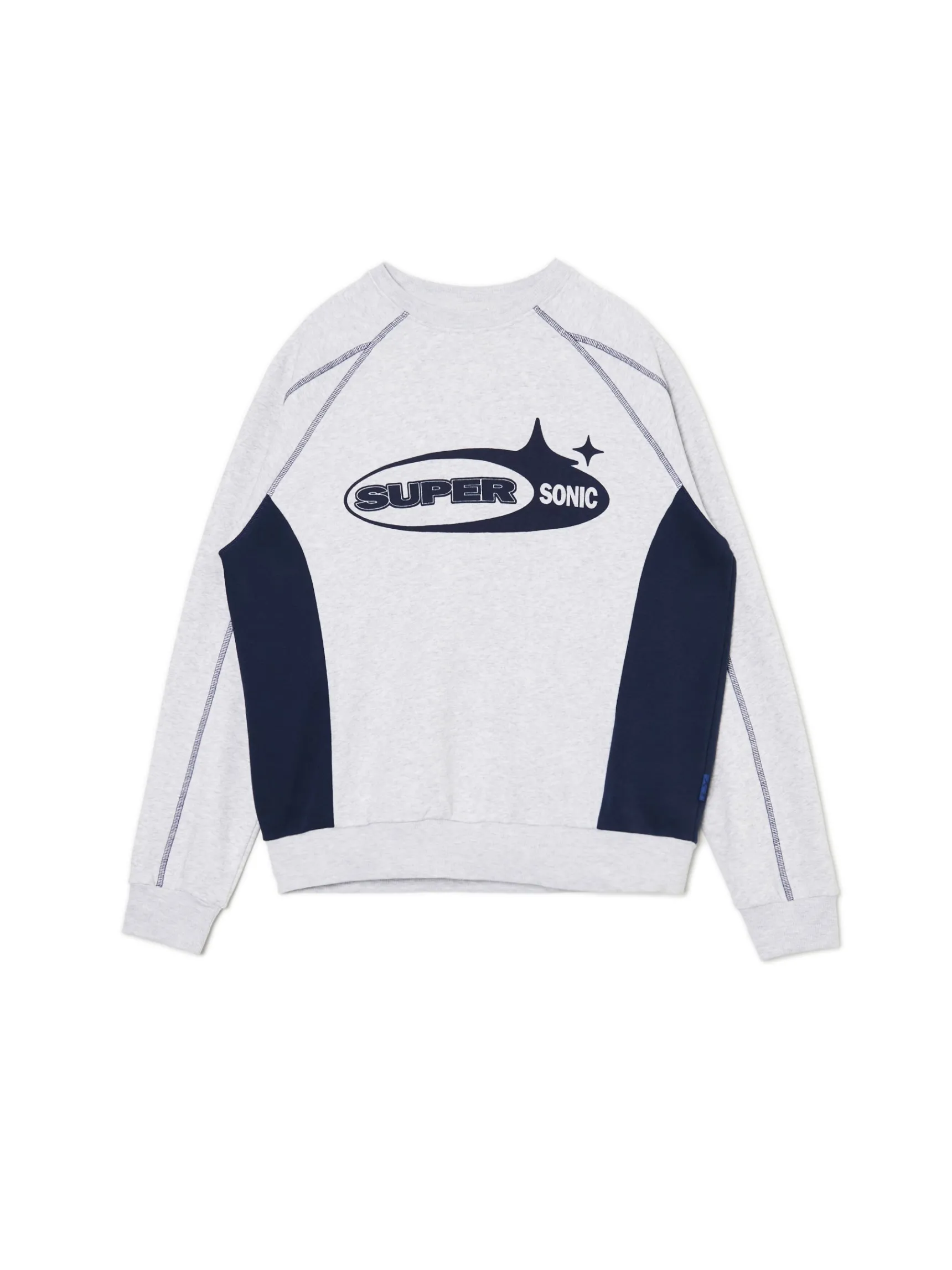 Discount Cropp Szaro-granatowa bluza Baltic Games jasnyszary