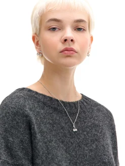 New Cropp gładki sweter szary