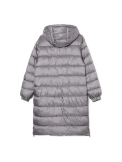 Outlet Cropp płaszcz puffer z kapturem szary