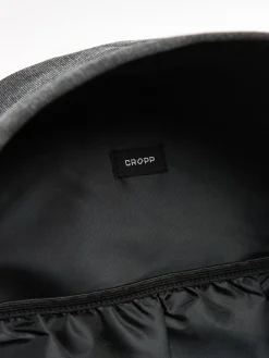Clearance Cropp Szary plecak z naszywką czarny