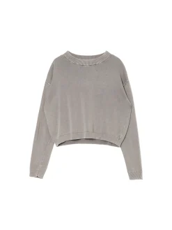 Sale Cropp Szary sweter z efektem sprania jasnyszary