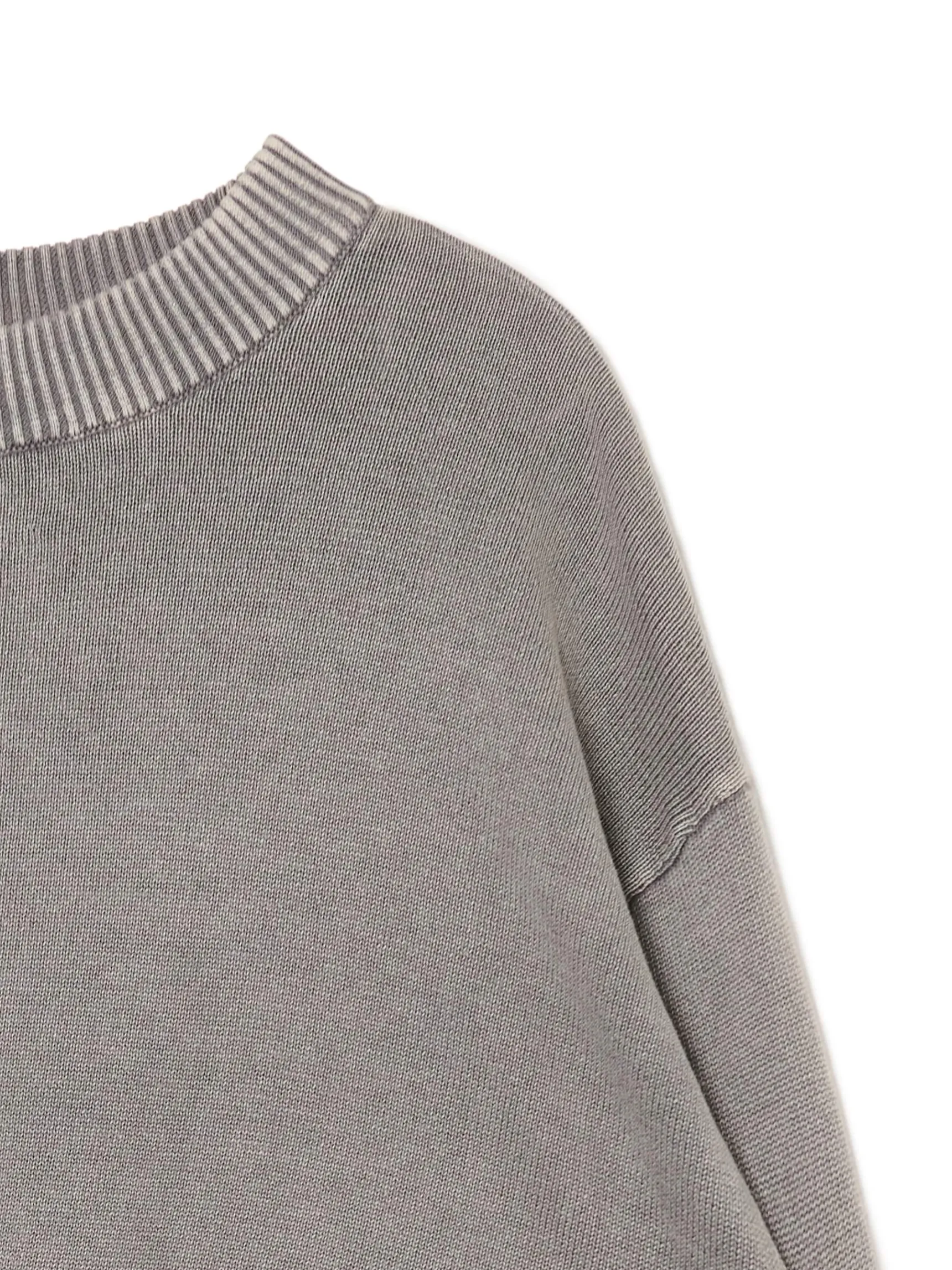 Sale Cropp Szary sweter z efektem sprania jasnyszary