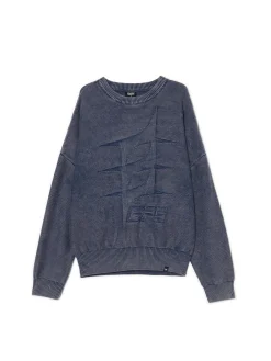 New Cropp sweter z efektem sprania szary