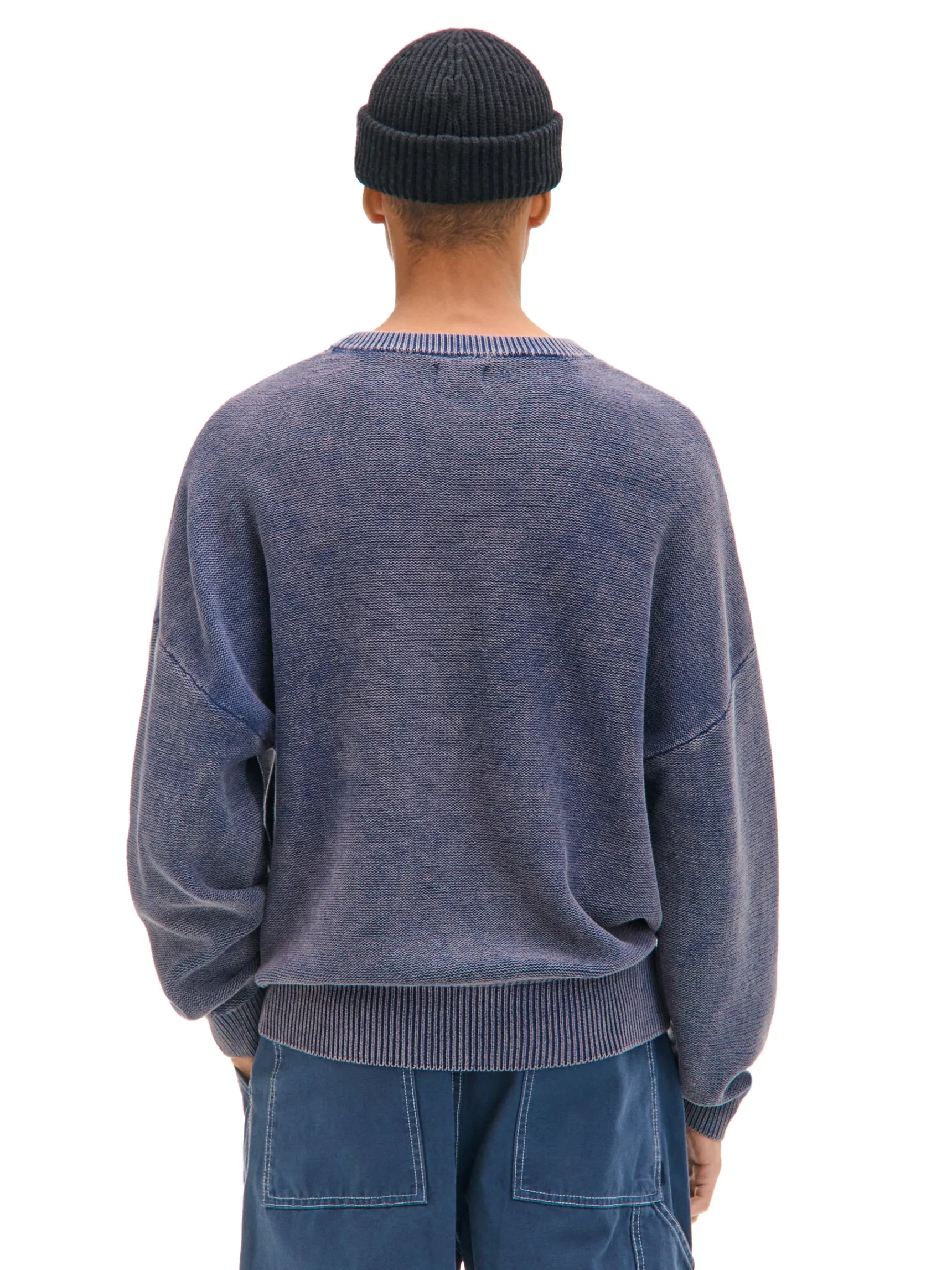 New Cropp sweter z efektem sprania szary