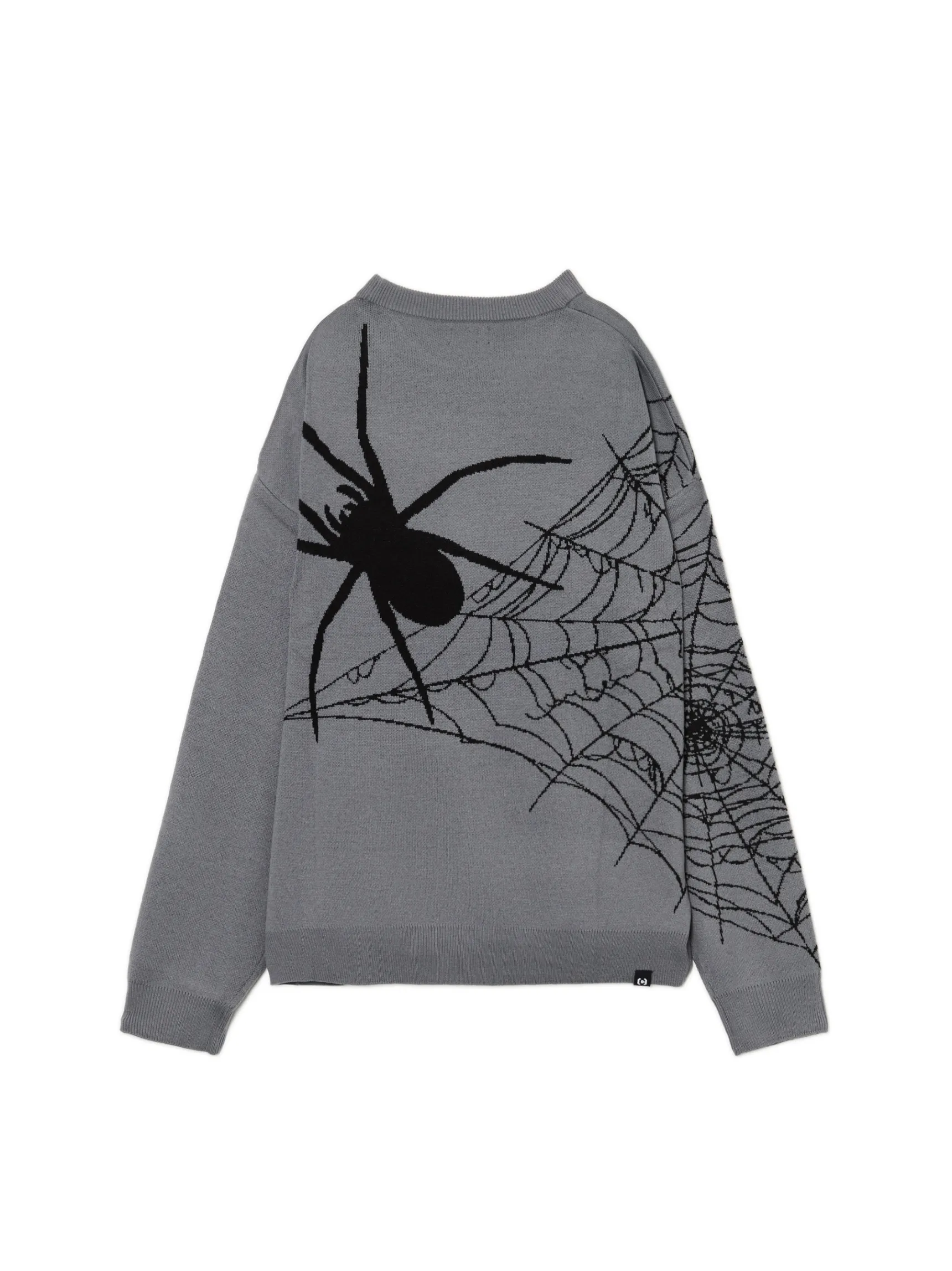 Sale Cropp sweter z pająkiem szary