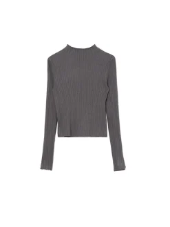 Outlet Cropp sweter z półgolfem szary