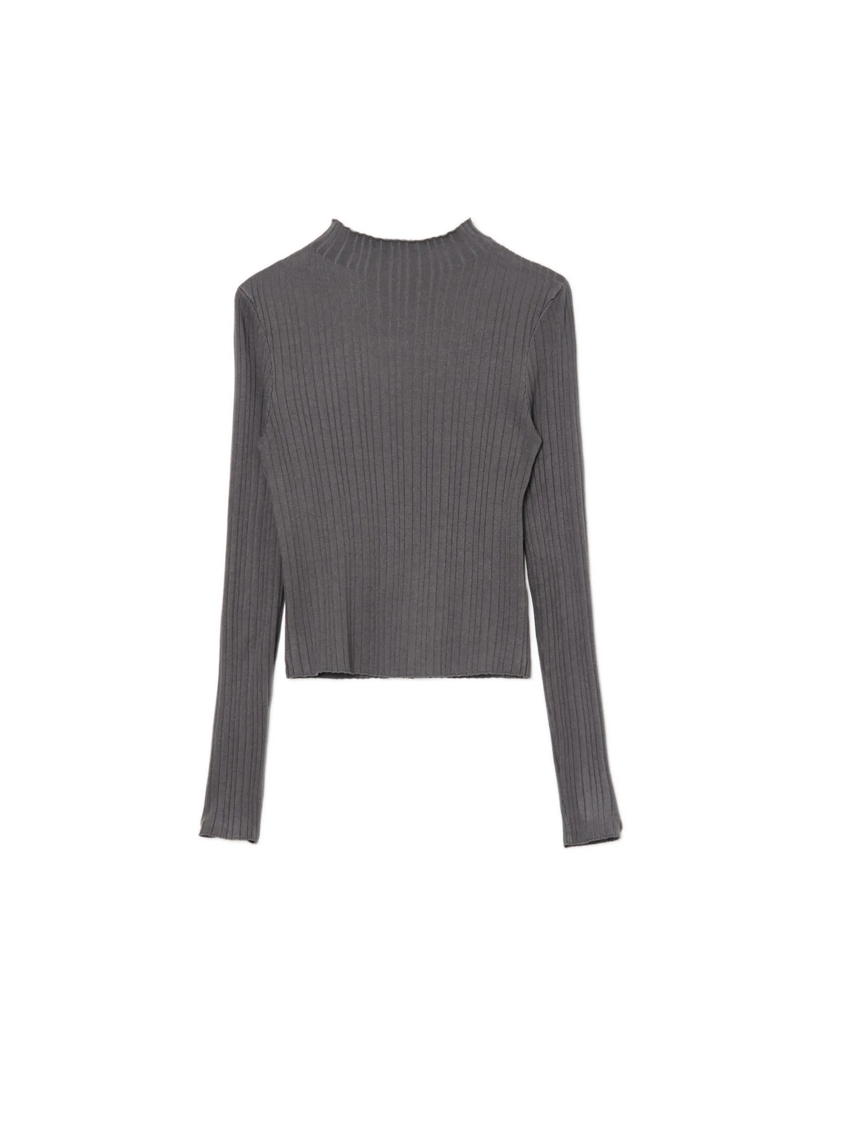 Outlet Cropp sweter z półgolfem szary
