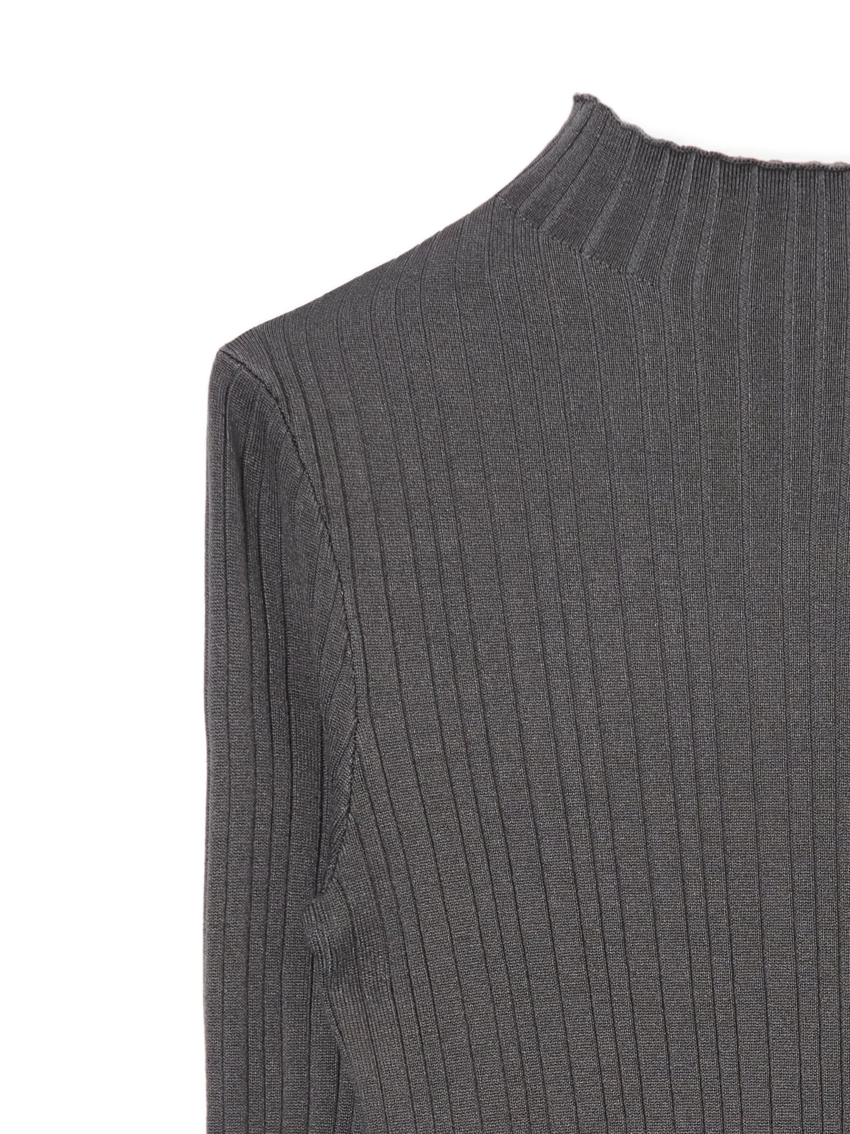 Outlet Cropp sweter z półgolfem szary