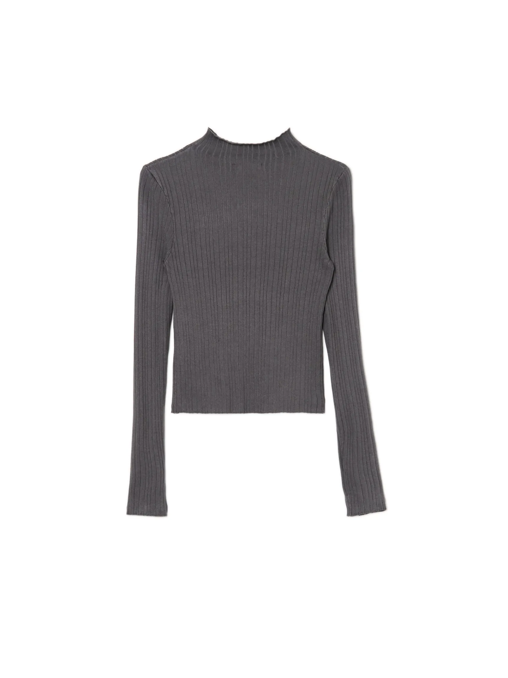 Outlet Cropp sweter z półgolfem szary