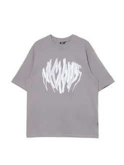 Best Cropp T-shirt z art printem szary