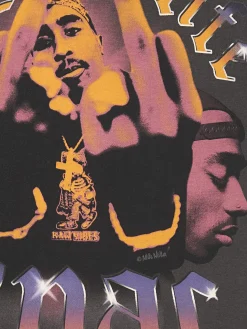 Outlet Cropp T-shirt z nadrukiem Tupac UNISEX szary