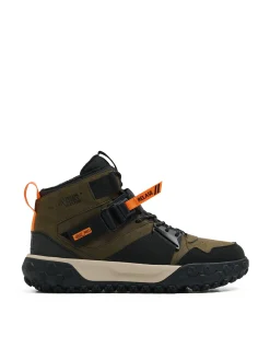 Fashion Cropp Sznurowane sneakersy z zatrzaskiem zielony