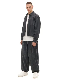 Best Cropp Sztruksowa koszula z kieszeniami czarny