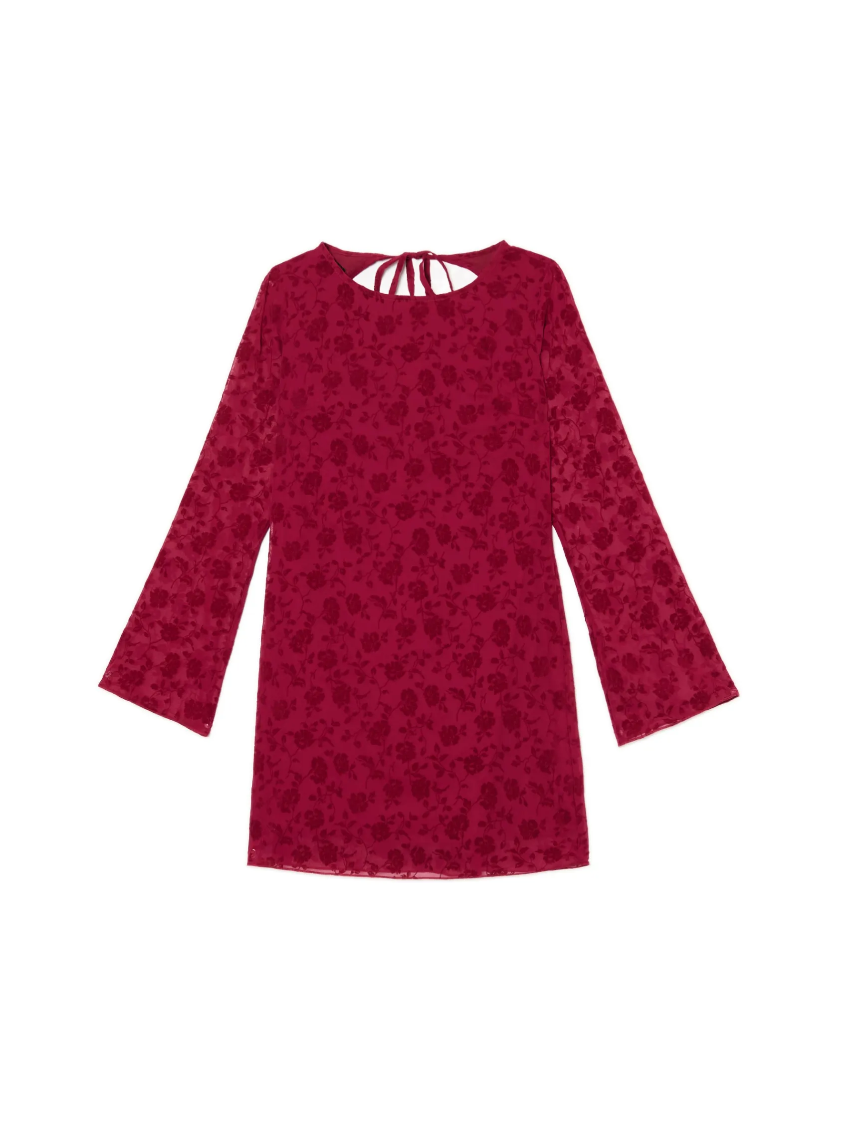 Sale Cropp Szyfonowa sukienka mini w kwiaty szary